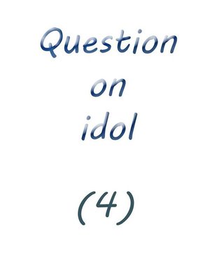 cover image of question on idol (4)